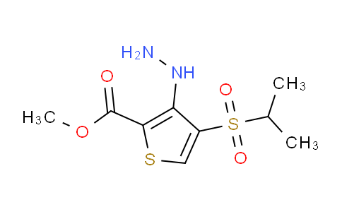 CAS No. 175201-97-5, Methyl 3-hydrazinyl-4-(isopropylsulfonyl)thiophene-2-carboxylate