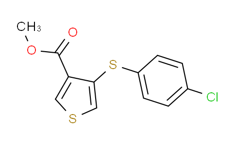 CAS No. 175202-88-7, Methyl 4-((4-chlorophenyl)thio)thiophene-3-carboxylate