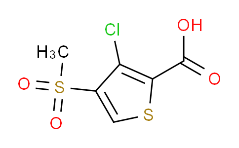 CAS No. 175201-86-2, 3-Chloro-4-(methylsulfonyl)thiophene-2-carboxylic acid