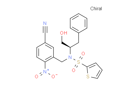 CAS No. 530145-62-1, (R)-N-(5-Cyano-2-nitrobenzyl)-N-(1-hydroxy-3-phenylpropan-2-yl)thiophene-2-sulfonamide