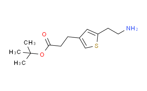 CAS No. 124499-24-7, tert-Butyl 3-(5-(2-aminoethyl)thiophen-3-yl)propanoate