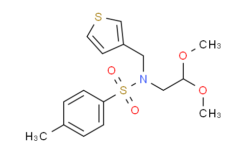 CAS No. 58754-96-4, N-(2,2-Dimethoxyethyl)-4-methyl-N-(thiophen-3-ylmethyl)benzenesulfonamide