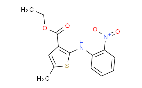 CAS No. 1231161-30-0, 3-Thiophenecarboxylic acid,5-methyl-2-[(2-nitrophenyl)amino]-,ethyl ester