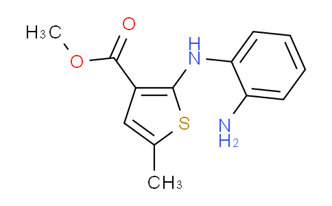CAS No. 948550-95-6, methyl 2-(2-aminoanilino)-5-methylthiophene-3-carboxylate