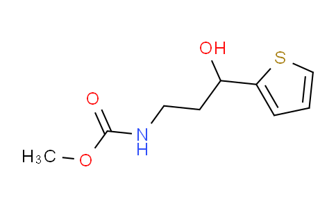 CAS No. 1421526-27-3, methyl N-(3-hydroxy-3-thiophen-2-ylpropyl)carbamate