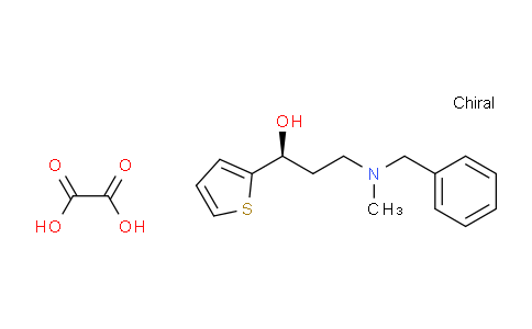 CAS No. 1036268-77-5, (1S)-3-[benzyl(methyl)amino]-1-(thiophen-2-yl)propan-1-ol; oxalic acid