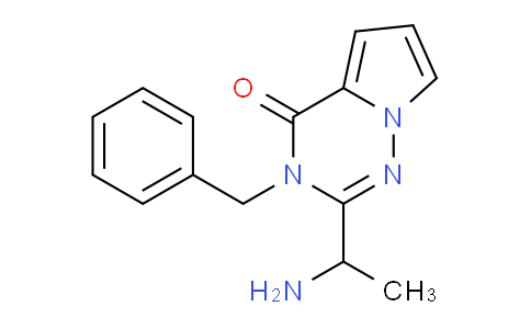 CAS No. 1823448-14-1, 2-(1-aminoethyl)-3-benzyl-3H,4H-pyrrolo[2,1-f][1,2,4]triazin-4-one