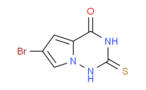 CAS No. 1233179-29-7, 6-bromo-2-sulfanylidene-1H,2H,3H,4H-pyrrolo[2,1-f][1,2,4]triazin-4-one