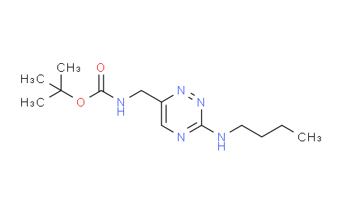 CAS No. 2081124-53-8, tert-butyl N-{[3-(butylamino)-1,2,4-triazin-6-yl]methyl}carbamate
