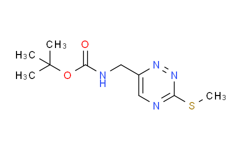 CAS No. 2081124-51-6, tert-butyl N-{[3-(methylsulfanyl)-1,2,4-triazin-6-yl]methyl}carbamate