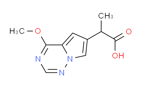 CAS No. 2091007-63-3, 2-{4-methoxypyrrolo[2,1-f][1,2,4]triazin-6-yl}propanoic acid