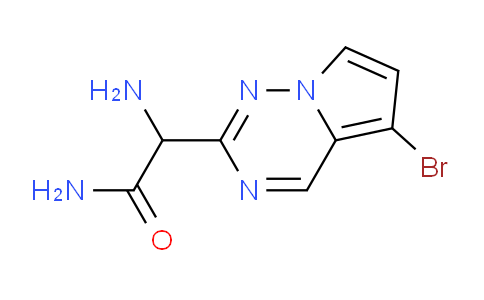CAS No. 2089707-31-1, 2-amino-2-{5-bromopyrrolo[2,1-f][1,2,4]triazin-2-yl}acetamide