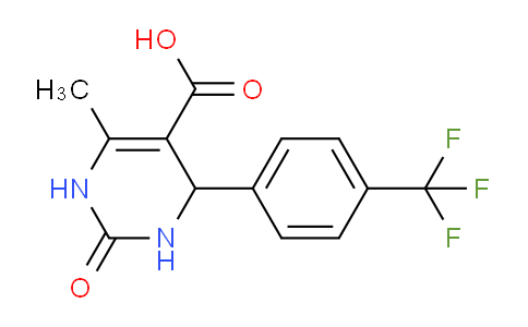 CAS No. 817200-49-0, 6-Methyl-2-oxo-4-(4-(trifluoromethyl)phenyl)-1,2,3,4-tetrahydropyrimidine-5-carboxylic acid