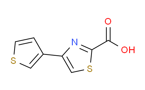 CAS No. 847956-15-4, 4-(Thiophen-3-YL)-1,3-thiazole-2-carboxylic acid