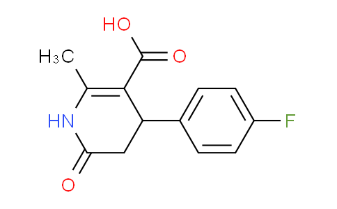 CAS No. 864082-26-8, 1,4,5,6-Tetrahydro-2-methyl-6-oxo-4-[4-(fluoro)phenyl]-3-pyridinecarboxylic acid