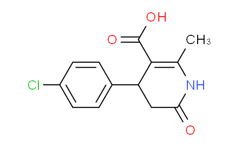 CAS No. 864082-31-5, 4-(4-Chlorophenyl)-6-methyl-2-oxo-3,4-dihydro-1H-pyridine-5-carboxylic acid