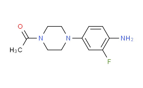 CAS No. 864146-95-2, 4-(4-Acetyl-piperazin-1-yl)-2-fluoroaniline