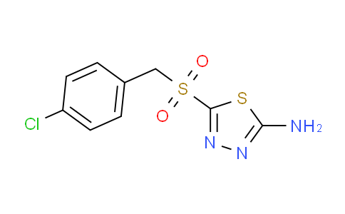 CAS No. 880791-53-7, 5-(4-chlorobenzylsulfonyl)-1,3,4-thiadiazol-2-amine