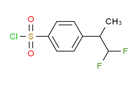 CAS No. 883146-12-1, 4-(1,1-Difluoropropan-2-yl)benzenesulfonyl chloride