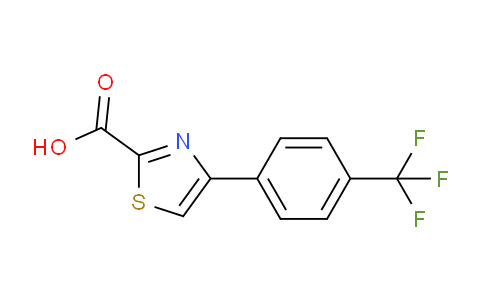 CAS No. 886366-98-9, 4-(4-(Trifluoromethyl)phenyl)thiazole-2-carboxylic acid