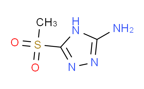 CAS No. 88982-32-5, 5-(Methylsulfonyl)-4H-1,2,4-triazol-3-amine