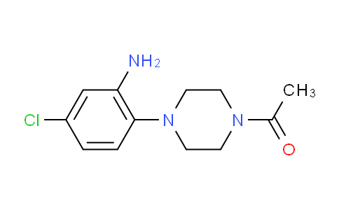 CAS No. 890091-78-8, 1-[4-(2-Amino-4-chlorophenyl)piperazin-1-yl]ethanone