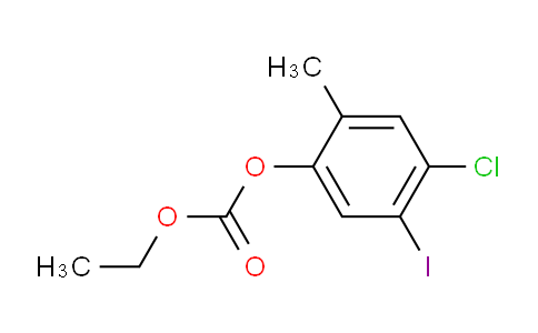 CAS No. 930298-26-3, 4-Chloro-5-iodo-2-methylphenyl ethyl carbonate