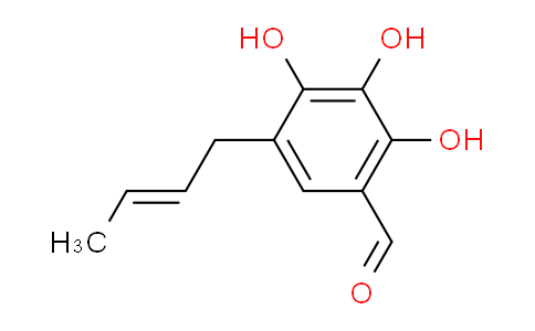 CAS No. 94008-46-5, 5-[(E)-but-2-enyl]-2,3,4-trihydroxybenzaldehyde