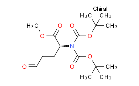 CAS No. 943975-78-8, Methyl (2R)-2-(bis(tert-butoxycarbonyl)amino)-5-oxopentanoate