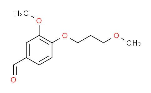 CAS No. 946670-72-0, 3-Methoxy-4-(3-methoxypropoxy)benzaldehyde