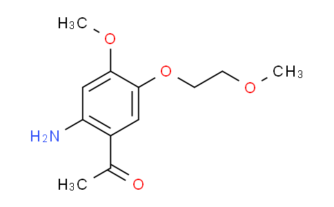 CAS No. 947691-54-5, 1-[2-Amino-4-methoxy-5-(2-methoxyethoxy)phenyl]-ethanone