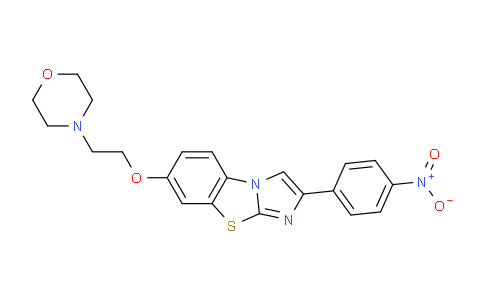 CAS No. 950769-60-5, 7-(2-Morpholin-4-yl-ethoxy)-2-(4-nitrophenyl)imidazo[2,1-b][1,3]-benzothiazole