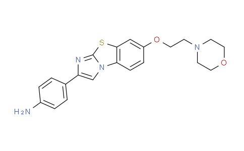 CAS No. 950769-61-6, 2-(4-Aminophenyl)-7-(2-morpholin-4-yl-ethoxy)imidazo[2,1-b]-[1,3]benzothiazole
