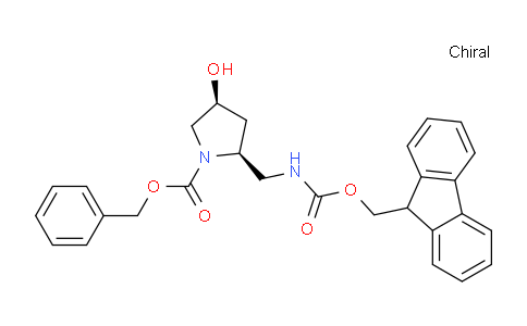 CAS No. 1260609-45-7, (2S,4S)-benzyl2-((((9H-fluoren-9-yl)methoxy)carbonylamino)methyl)-4-hydroxypyrrolidine-1-carboxylate