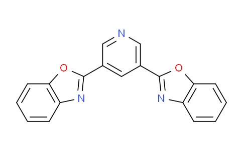 CAS No. 1223748-38-6, 3,5-Bis(benzo[d]oxazol-2-yl)pyridine
