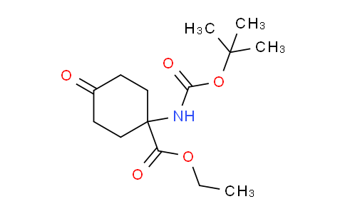CAS No. 1253791-63-7, Ethyl 1-((tert-butoxycarbonyl)amino)-4-oxocyclohexanecarboxylate