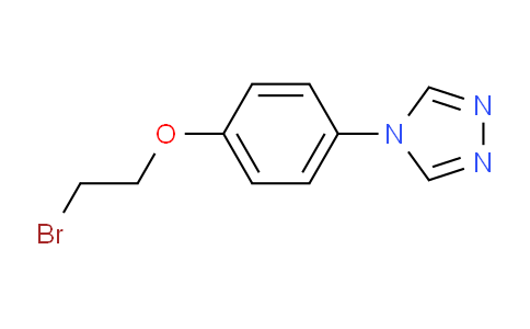 CAS No. 1223748-48-8, 4-(4-(2-Bromoethoxy)phenyl)-4H-1,2,4-triazole