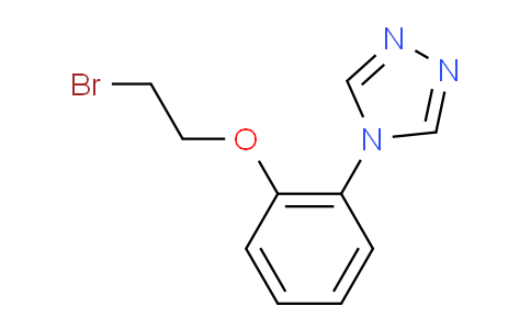 CAS No. 1223748-41-1, 4-(2-(2-Bromoethoxy)phenyl)-4H-1,2,4-triazole