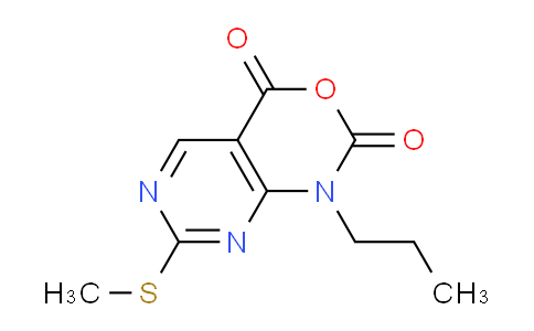 CAS No. 1253789-69-3, 7-(Methylthio)-1-propyl-1H-pyrimido[4,5-d][1,3]oxazine-2,4-dione