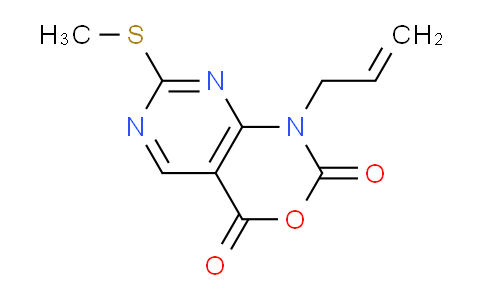 CAS No. 1253791-06-8, 1-allyl-7-(methylthio)-1H-pyrimido[4,5-d][1,3]oxazine-2,4-dione