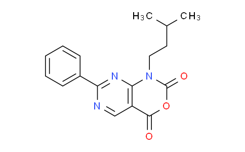 CAS No. 1253791-44-4, 1-isopentyl-7-phenyl-1H-pyrimido[4,5-d][1,3]oxazine-2,4-dione