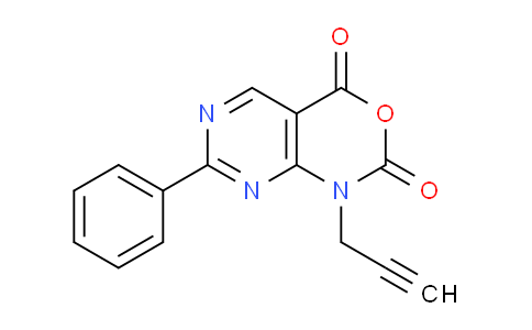 CAS No. 1253790-88-3, 7-phenyl-1-(prop-2-ynyl)-1H-pyrimido[4,5-d][1,3]oxazine-2,4-dione