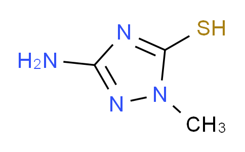 CAS No. 37634-01-8, 3-Amino-1-methyl-1H-1,2,4-triazole-5-thiol