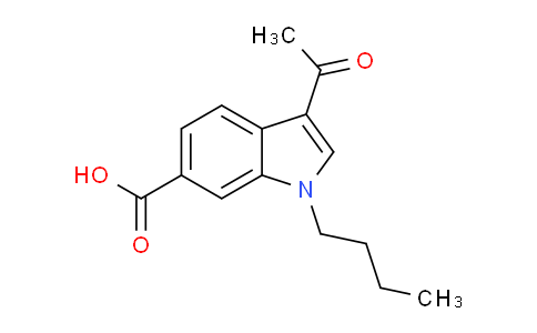 CAS No. 597562-66-8, 3-acetyl-1-butyl-1H-indole-6-carboxylicacid