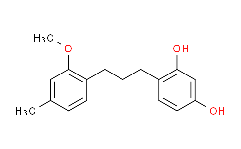 CAS No. 1218764-74-9, 4-(3-(2-Methoxy-4-methylphenyl)propyl)benzene-1,3-diol