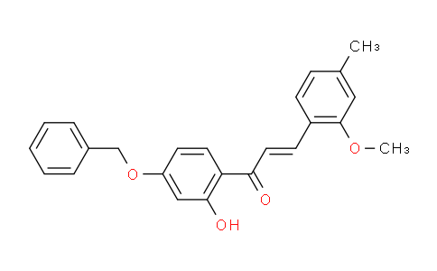 CAS No. 1218900-66-3, (E)-1-(4-(benzyloxy)-2-hydroxyphenyl)-3-(2-methoxy-4-methylphenyl)prop-2-en-1-one