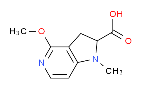 CAS No. 1219354-88-7, 4-Methoxy-1-methyl-2,3-dihydro-1H-pyrrolo[3,2-c]pyridine-2-carboxylicacid