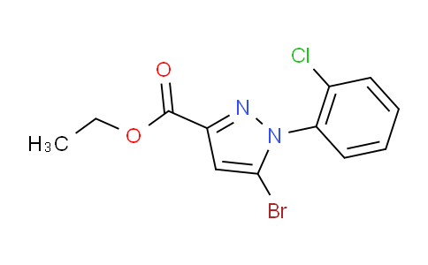 CAS No. 1269293-45-9, 5-Bromo-1-(2-chloro-phenyl)-1H-pyrazole-3-carboxylic acid ethyl ester