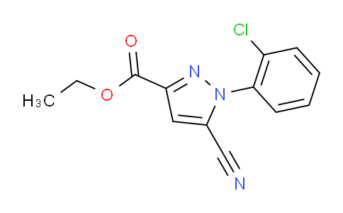CAS No. 1269291-83-9, 1-(2-Chloro-phenyl)-5-cyano-1H-pyrazole-3-carboxylic acid ethyl ester