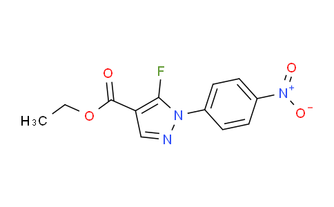 CAS No. 1269291-84-0, ethyl5-fluoro-1-(4-nitrophenyl)-1H-pyrazole-4-carboxylate